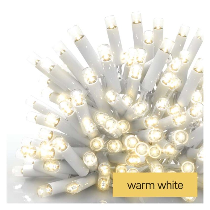 E-shop Profi LED spojovacia reťaz biela, 10 m, vonkajšia aj vnútorná, teplá biela