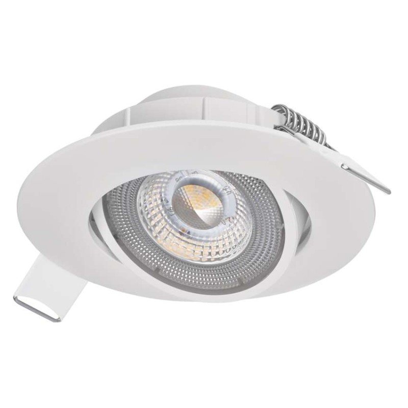 LED bodové svietidlo SIMMI biele, kruh 5W teplá biela