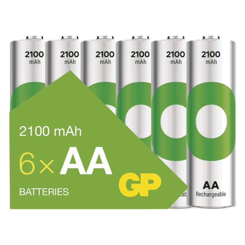 Nabíjecí baterie GP ReCyko 2100 AA (HR6), 6 ks