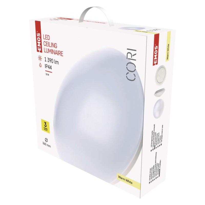 LED svítidlo CORI 36 cm, 18 W, teplá bílá, IP44