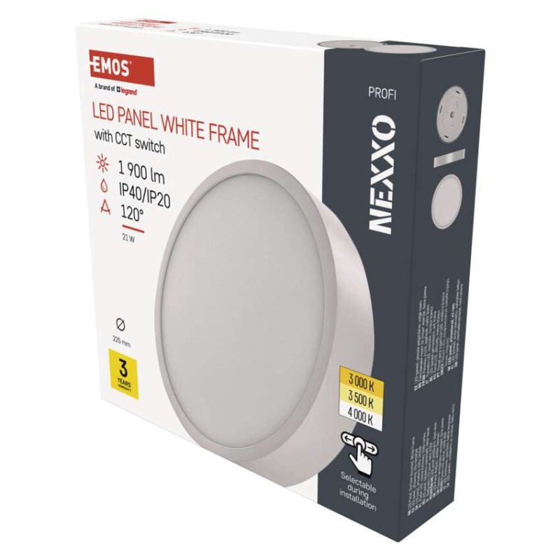 LED svítidlo NEXXO bílé, 22,5 cm, 21 W, teplá/neutrální bílá