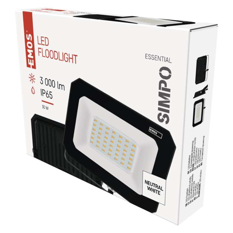 LED reflektor SIMPO 30 W neutrálna biela
