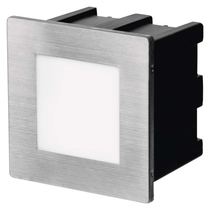 LED orientačné vstavané svietidlo AMAL 80×80 1,5W neutr. b.,IP65