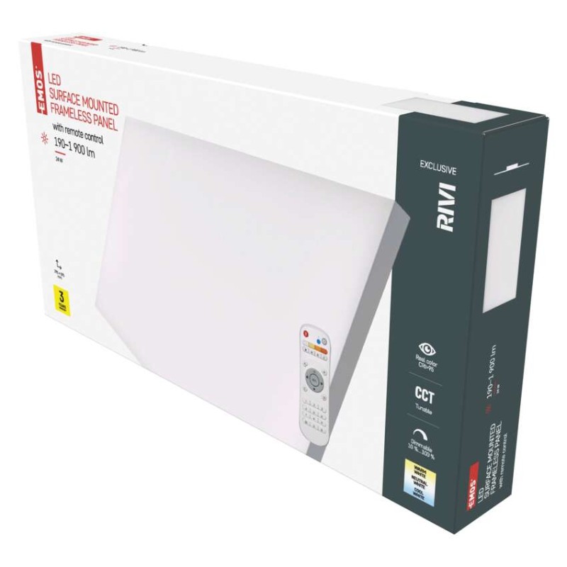 LED svítidlo IRVI 30 x 60 cm, 24 W, teplá-studená bílá, stmívatelné s ovladačem