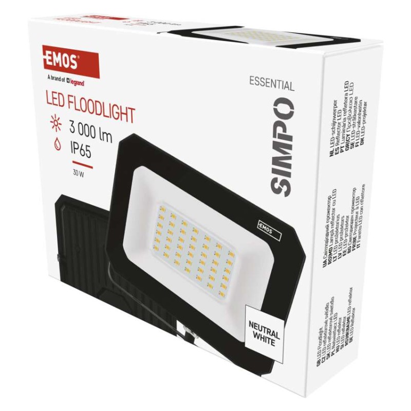 LED reflektor SIMPO 30 W neutrálna biela