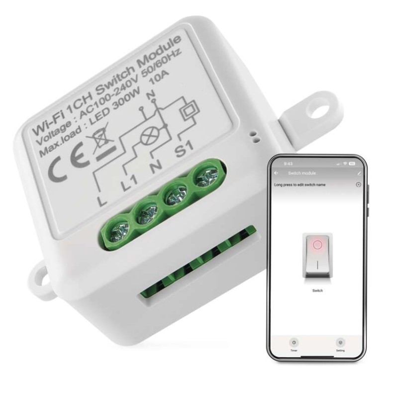 GoSmart modul spínací IP-2101SW, Wi-Fi, 1-kanálový