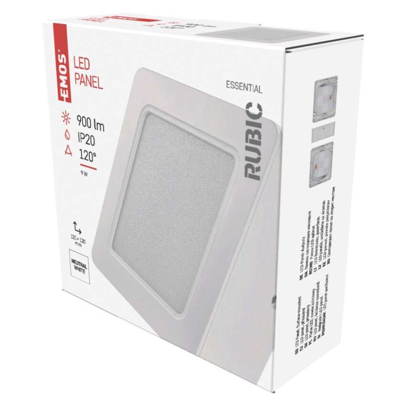 LED svítidlo RUBIC 12 x 12 cm, 9 W, neutrální bílá