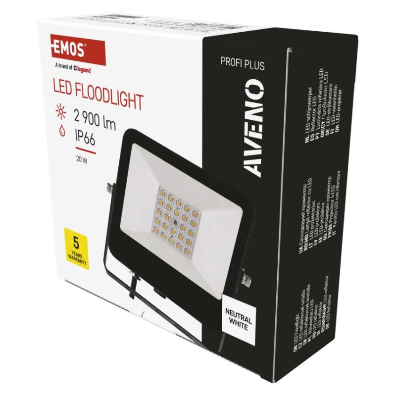 EMOS AVENO LED reflektor 20W 2 900lm természetes fehér akciós termékkép 1