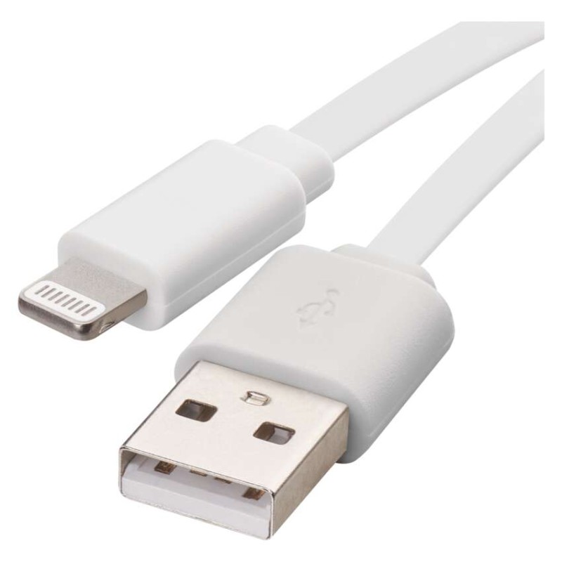 Töltő- és adatkábel USB-A 2.0 / Lightning MFi, 1 m, fehér akciós termékkép 1