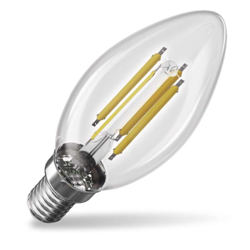 LED izzó Filament gyertya A CLASS/ E14 / 3,8 W (60 W) / 806 lm / természetes fehér akciós termékkép 1