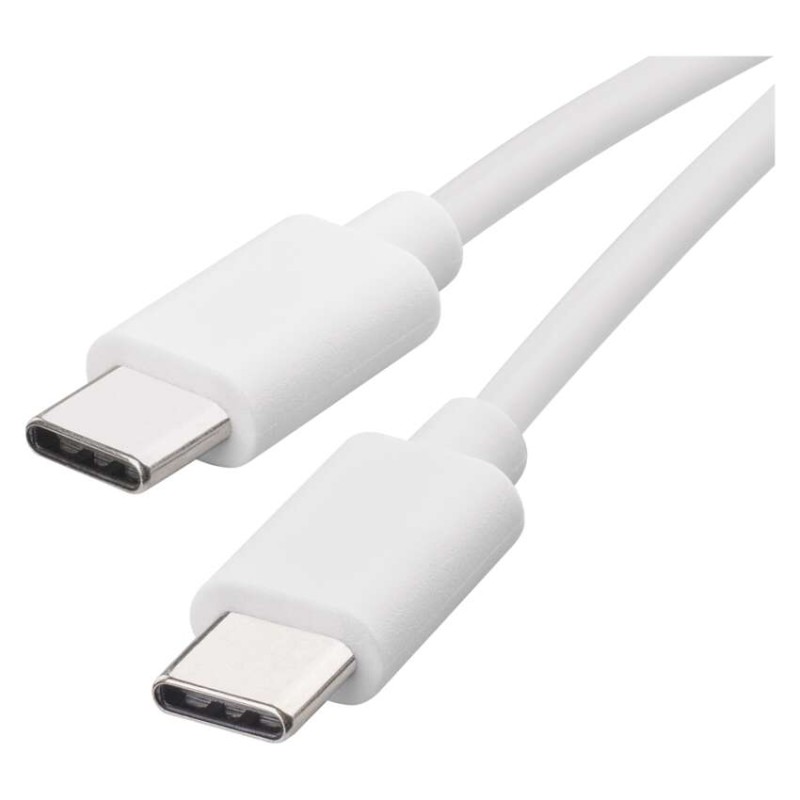 Töltő- és adatkábel USB-C 2.0 / USB-C 2.0, 1 m, fehér akciós termékkép 1