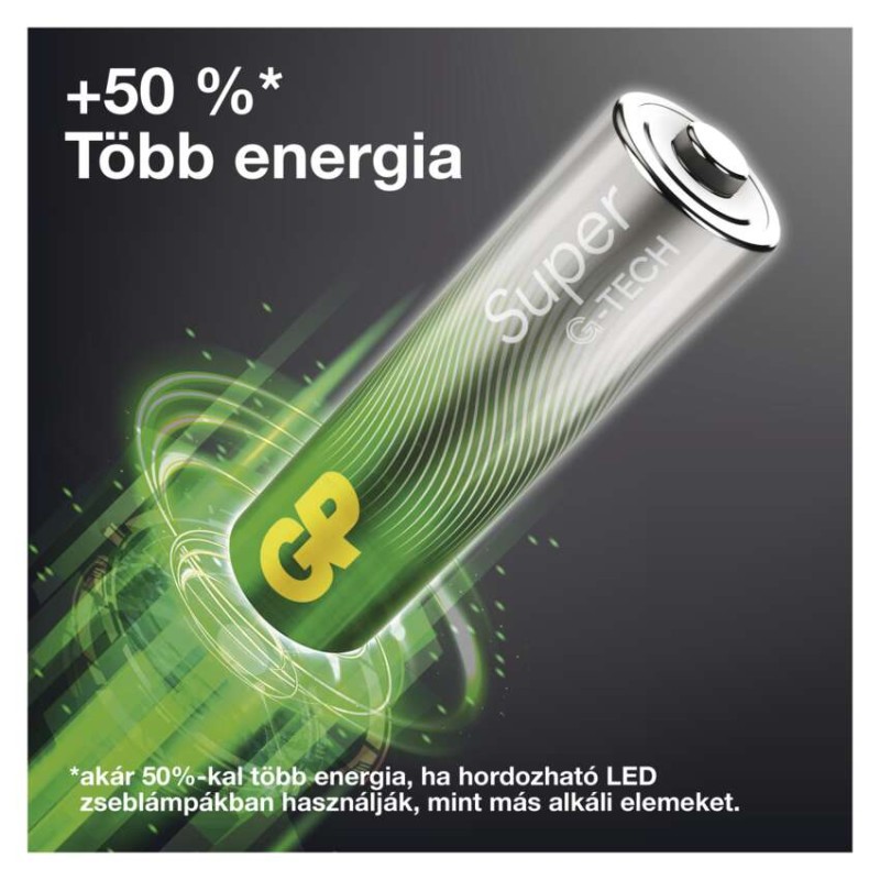 GP Super Alkáli elem LR6 (AA) 20db