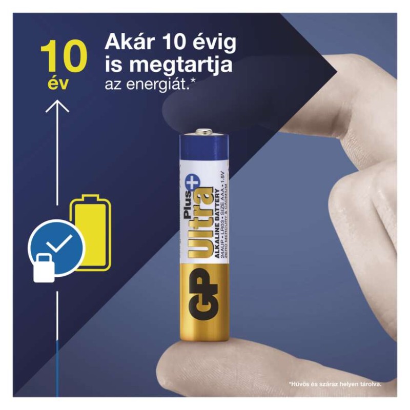 GP Ultra Plus Alkáli elem AAA 4db/bliszter