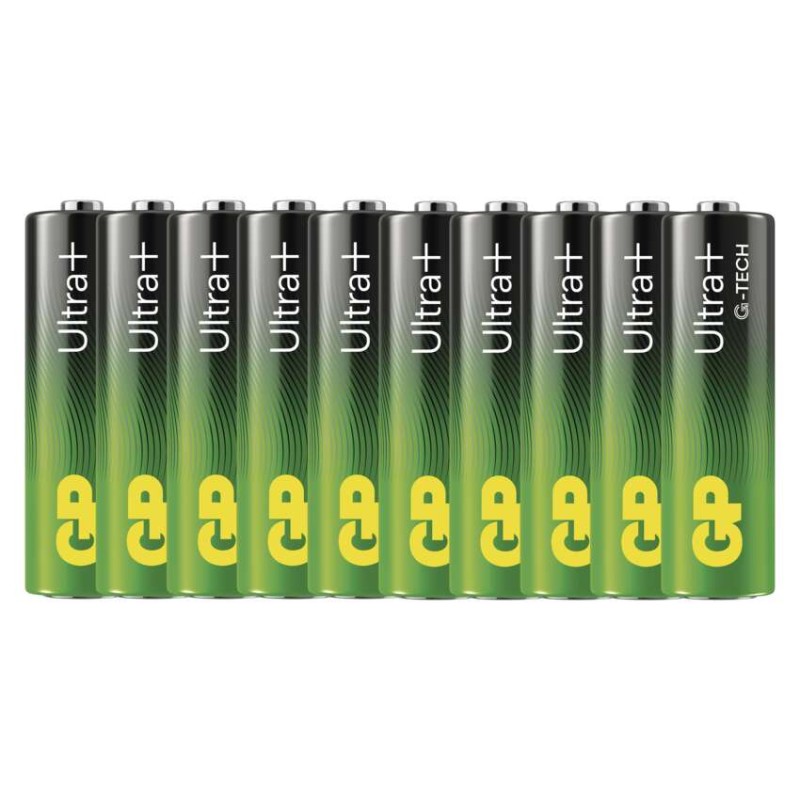 Alkalická baterie GP Ultra Plus AA (LR6), 10 ks