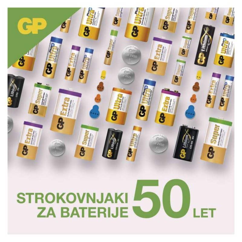 Baterija GP gumbna alkalna LR44 A76F 10 blister