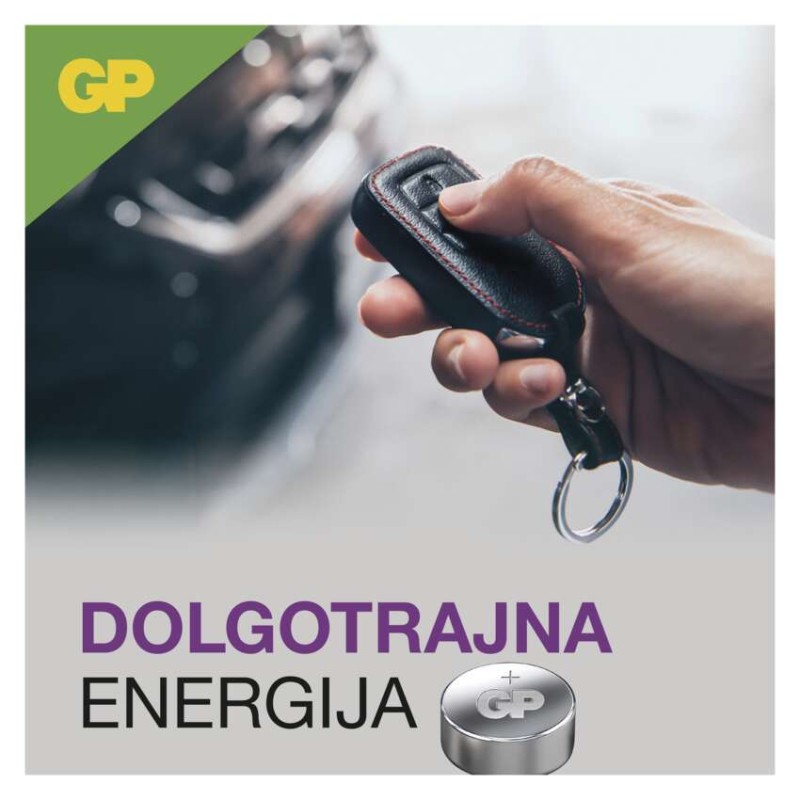 Baterija GP gumbna alkalna LR44 A76F 10 blister