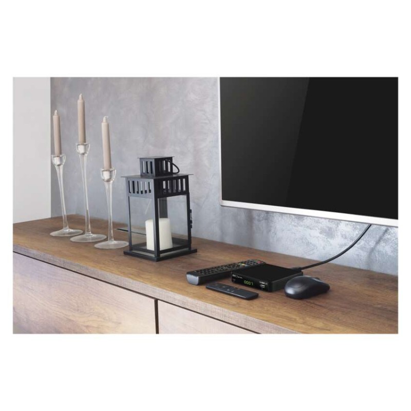 Zestaw dekoder DVB T2 + antena pokojowa EM-9041