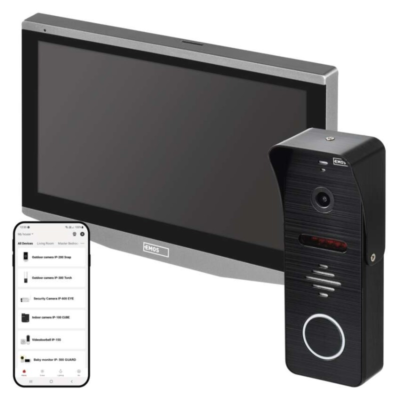 GoSmart Otthoni wifis video kaputelefon szett EMOS IP-700A 