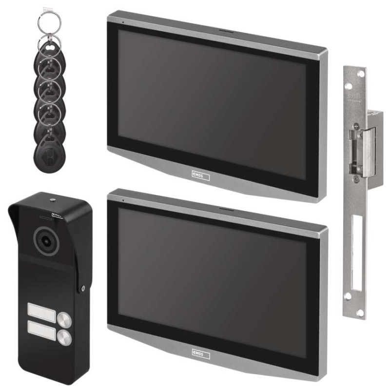 GoSmart Sada videovrátnika IP-750 pre 2 účastníkov s el. zámkom