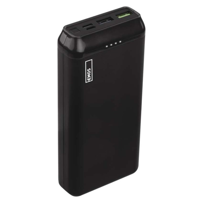 Powerbanka EMOS AlphaQ2 20, 20 000 mAh, 22,5 W, černá