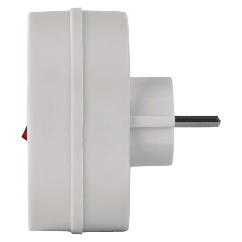 Lülitiga mitmikpistikupesa, 2x ümar