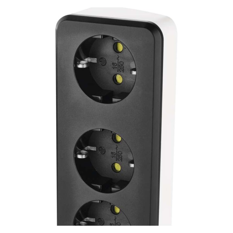 GoSmart Okos hosszabbító-elosztó 2 m/4 konnektorral/kapcs./PVC/USB-vel és wifivel/1,5 mm2