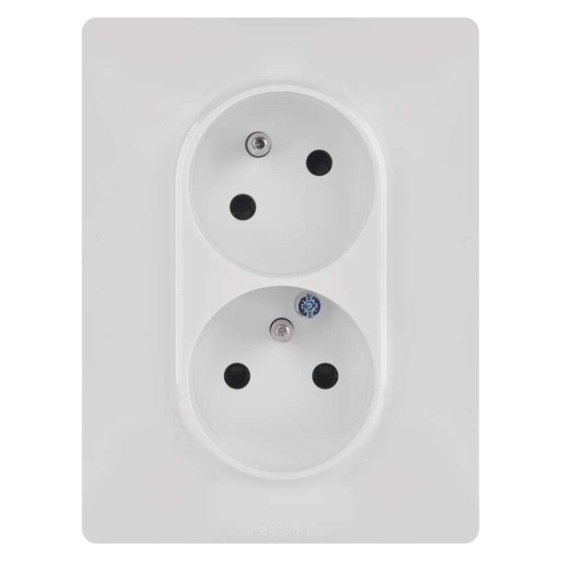 Legrand Valena Life zásuvka dvojnásobná, bílá