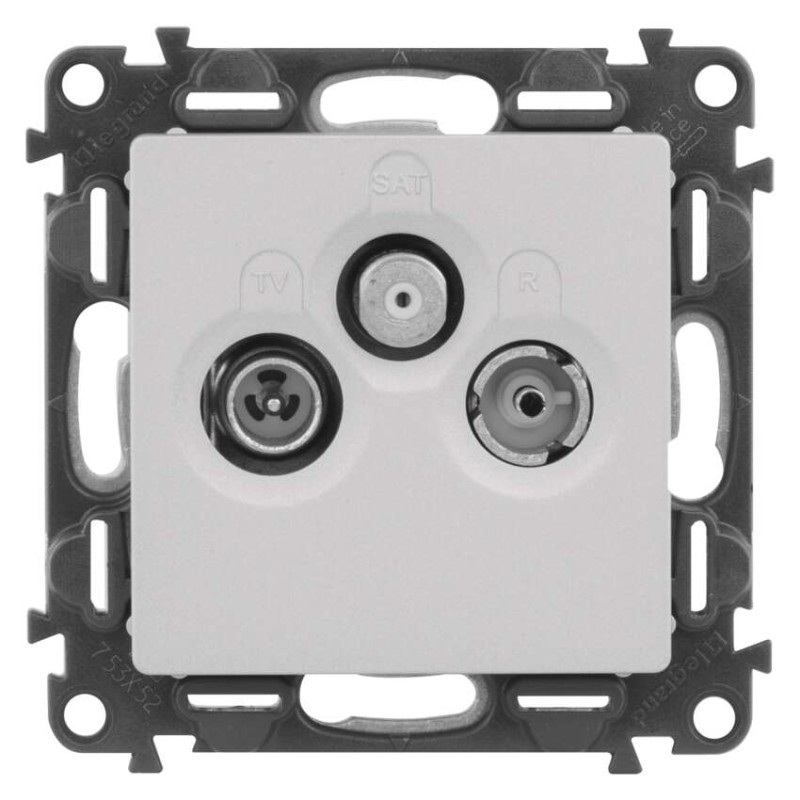 Legrand Valena Life zásuvka TV-RD-SAT, hliníková
