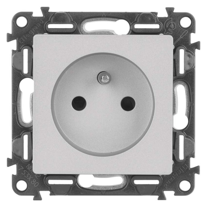 Legrand Valena Life zásuvka, hliníková