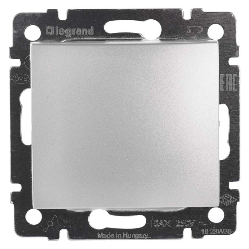 Legrand Valena vypínač striedavý č. 6, strieborná