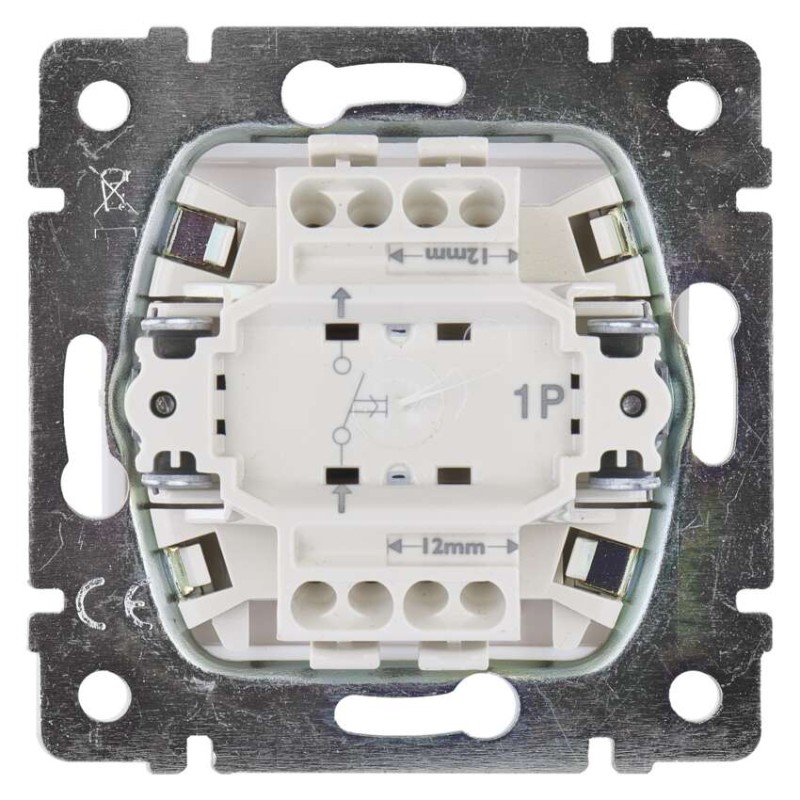 Legrand Valena ovládač tlačidlový zapínací 1/0, biela