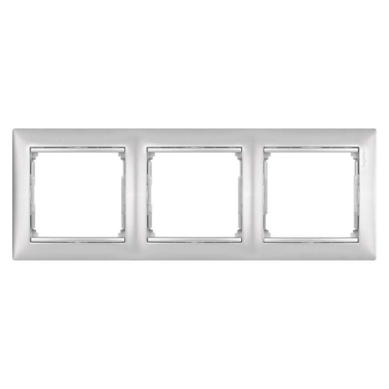Legrand Valena rámeček trojnásobný stříbrný