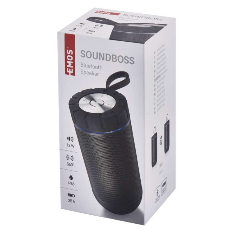 Bluetooth reproduktor EMOS SOUNDBOSS, šedá