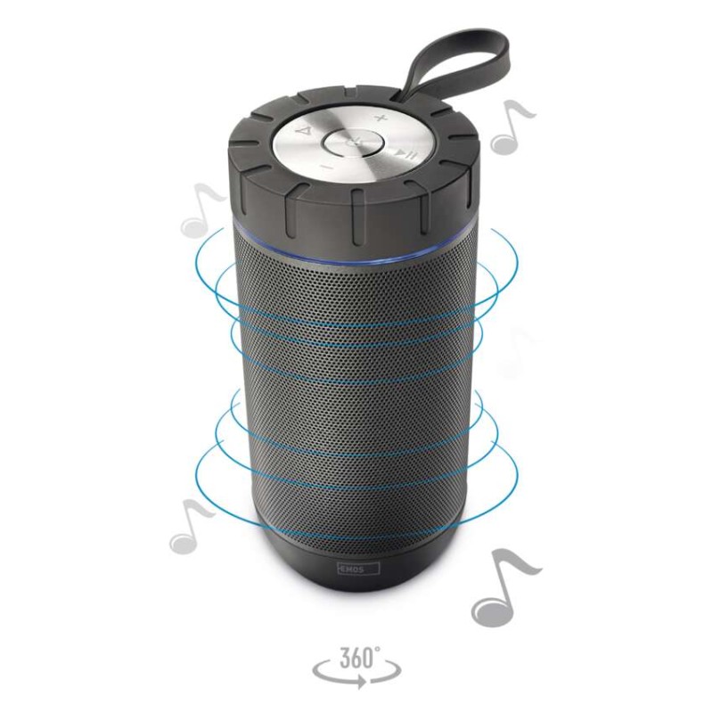 Bluetooth reproduktor EMOS SOUNDBOSS, šedá