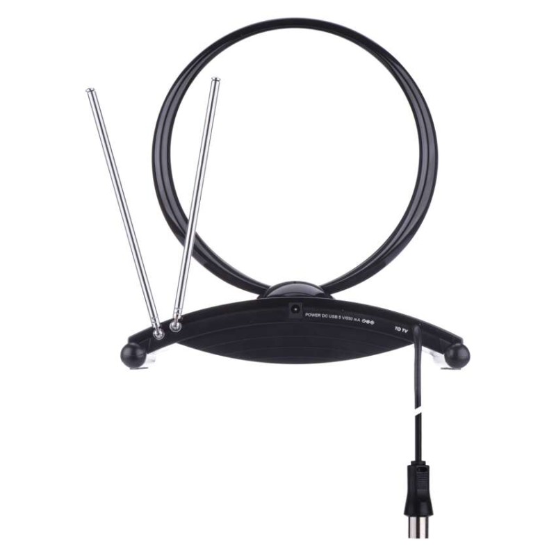 Antena pokojowa EM-209, 0–25 km, DVB-T2, DAB, FM, filtr LTE/4G