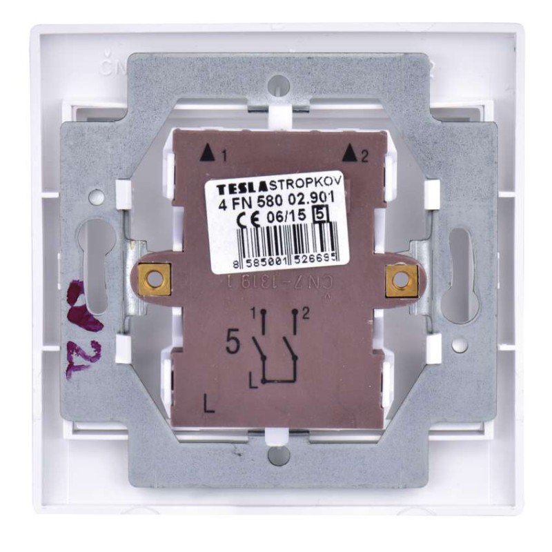 Vypínač PRAKTIK 4FN58002.901 C.5 biely