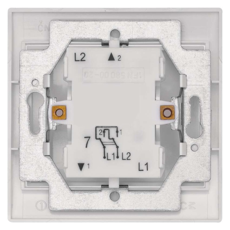 Vypínač PRAKTIK 4FN58007.901 C.7, bílý
