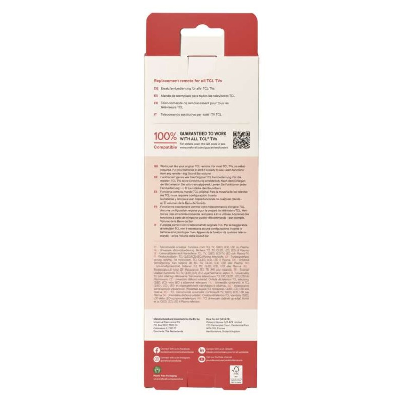 Univerzální dálkový ovladač OFA TCL TV