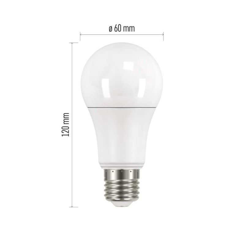 LED žárovka Classic A60 / E27 / 10,7 W (75 W) / 1 060 lm / studená bílá