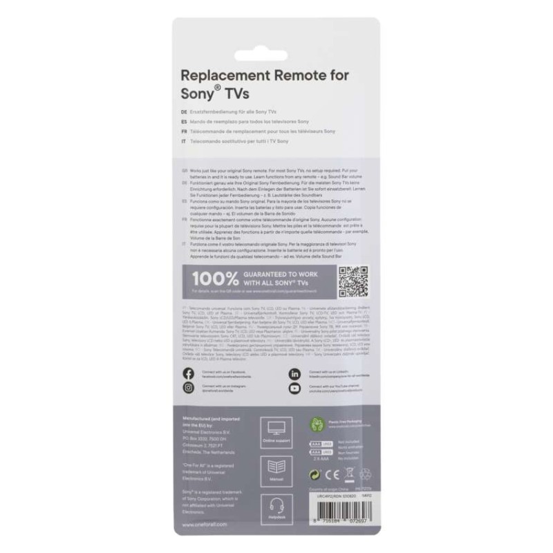 Dálkový ovladač OFA pro TV Sony