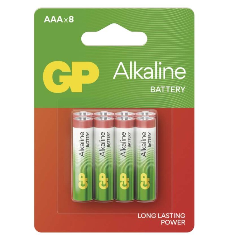 GP Alkaline elem LR03 (AAA), 8db akciós termékkép 1