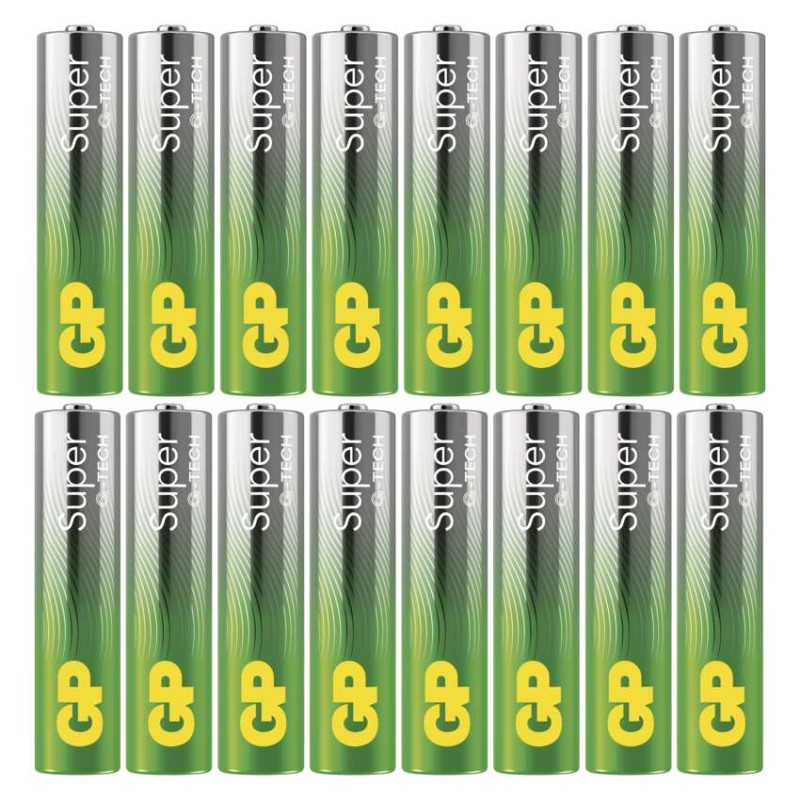 Baterija GP SUPER alkalna LR03 AAA 16 kos