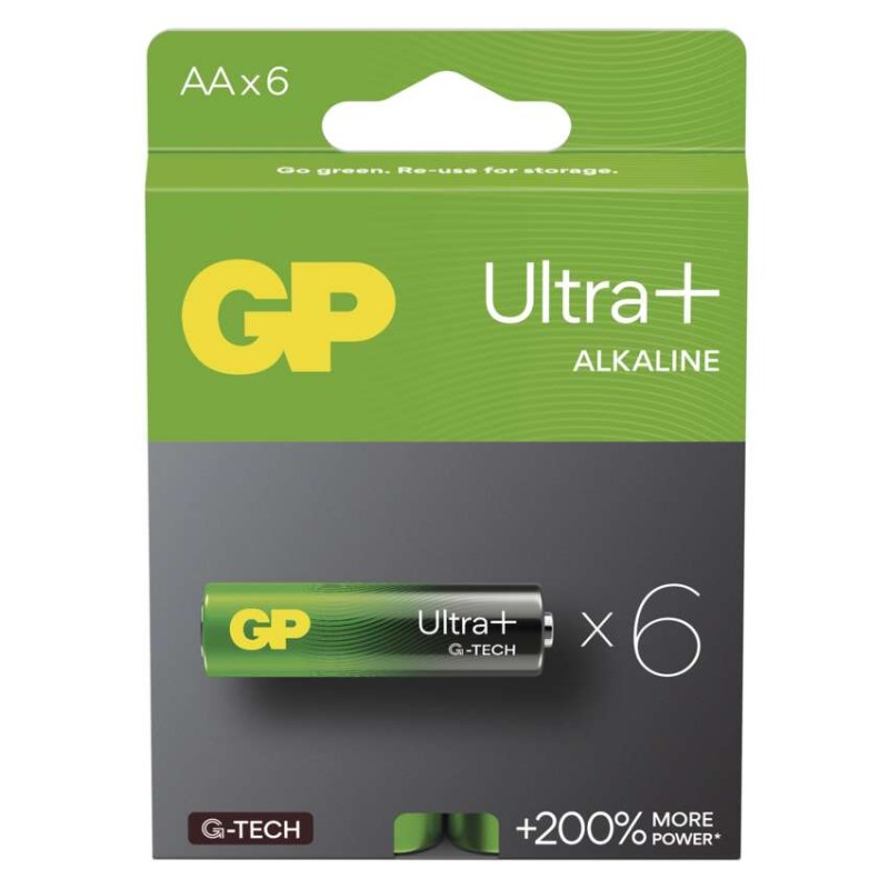 GP Ultra Plus Alkáli elem AA 6db akciós termékkép 1