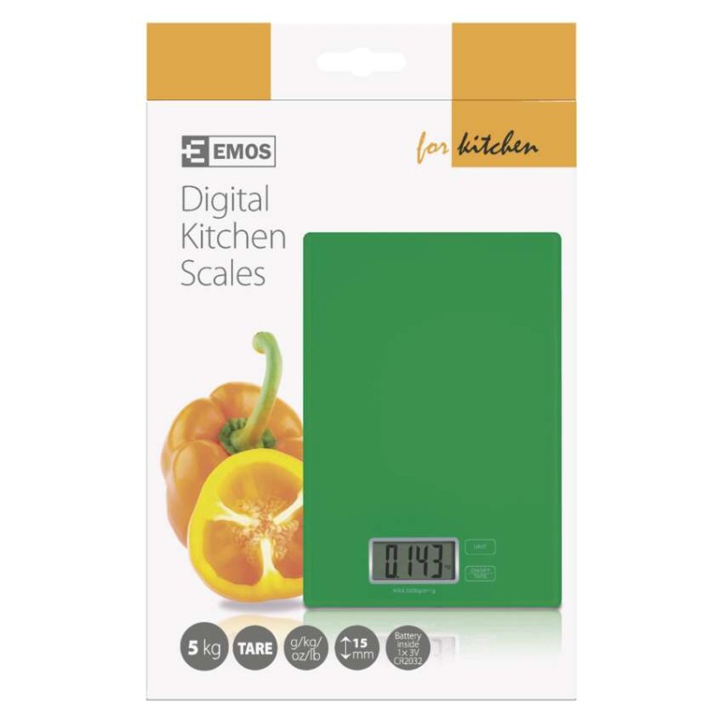 Digitální kuchyňská váha EV014G, zelená