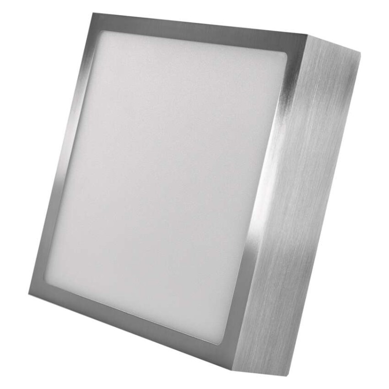 LED felületi lámpatest NEXXO, négyzet, ezüst, 12,5W, CCT akciós termékkép 1