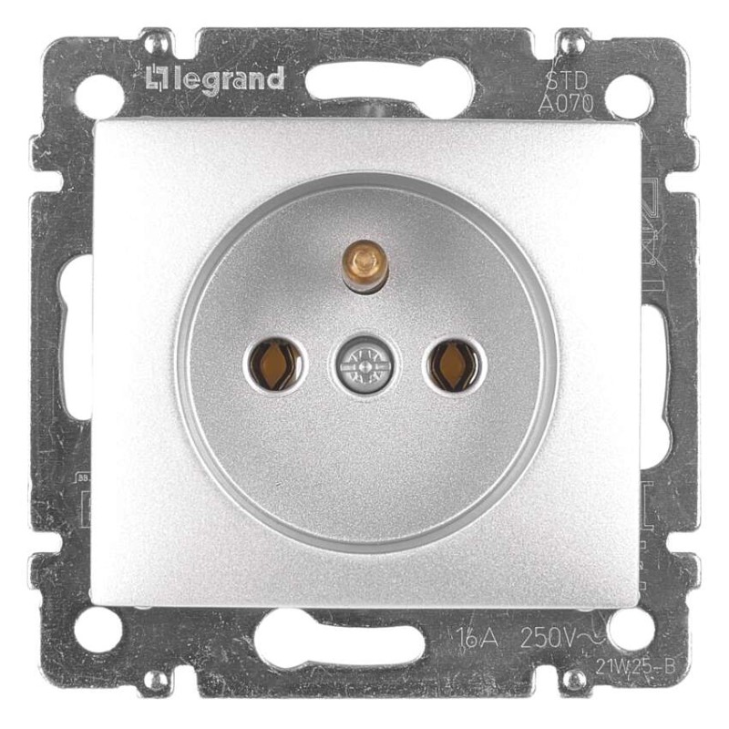 Legrand Valena zásuvka, strieborná
