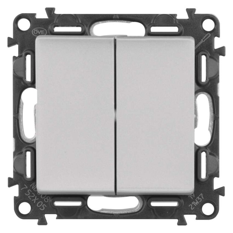 Legrand Valena Life vypínač sériový č. 5, hliník