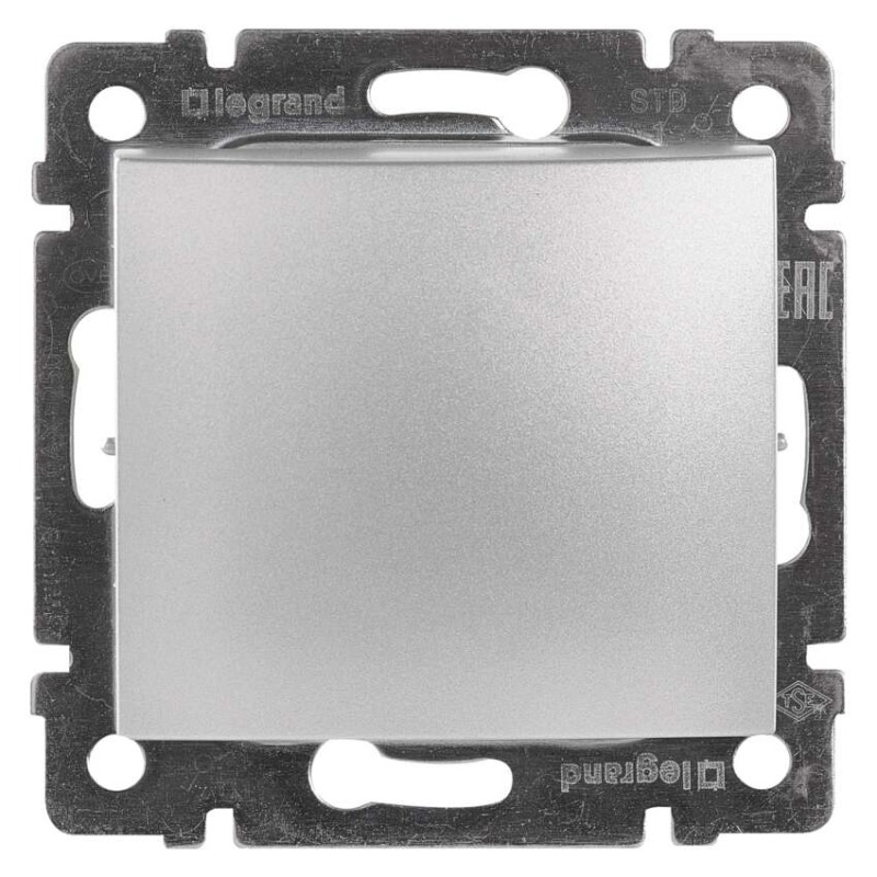 Legrand Valena spínač č. 1, stříbrný