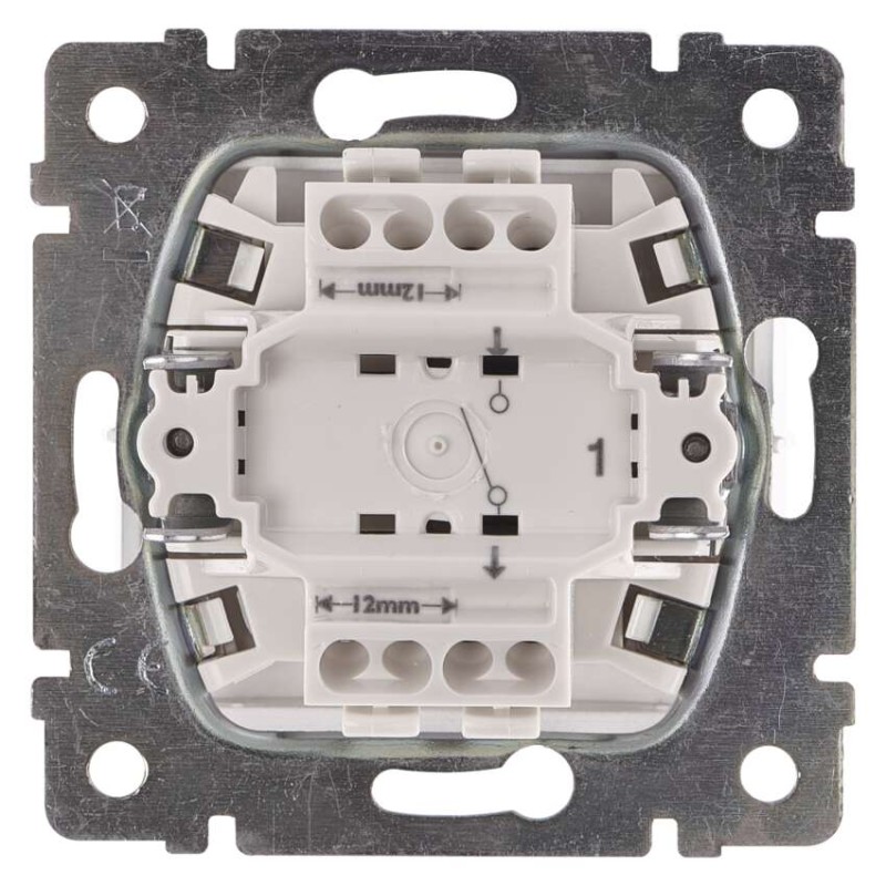 Legrand Valena spínač č. 1, stříbrný