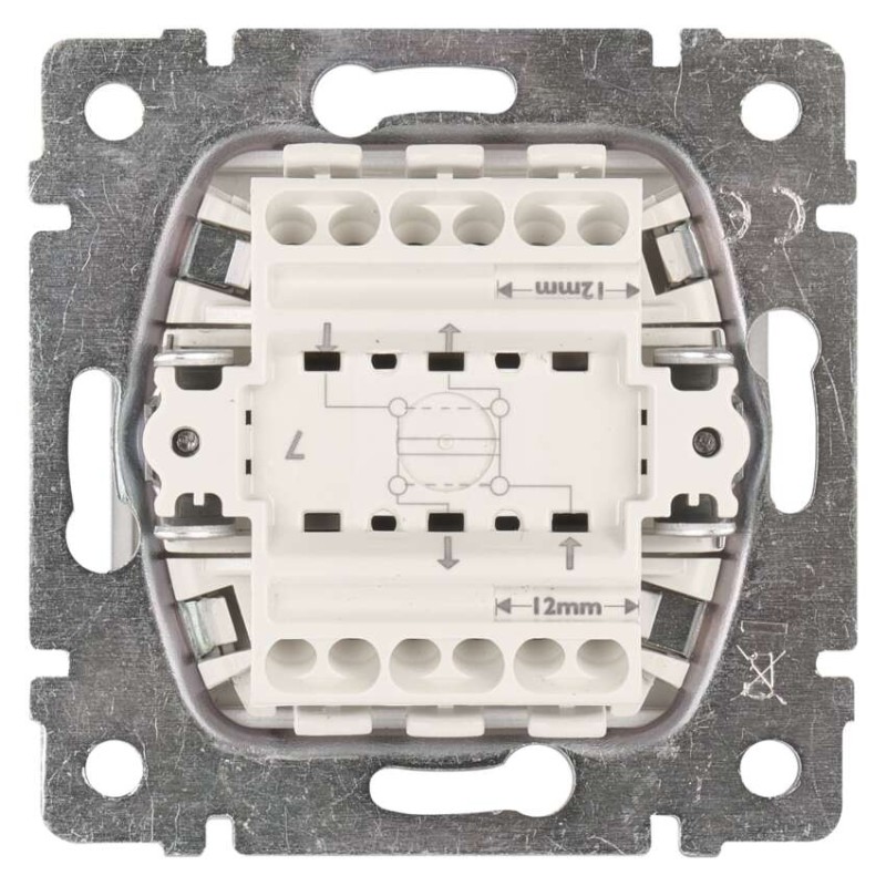 Legrand Valena přepínač křížový č. 7, stříbrný